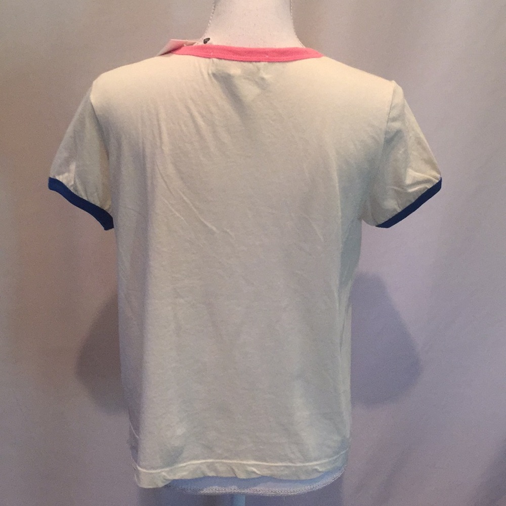 WILDFOX Cabanacation Tee Shirt Top Cotton NWT - Picture 6 of 7